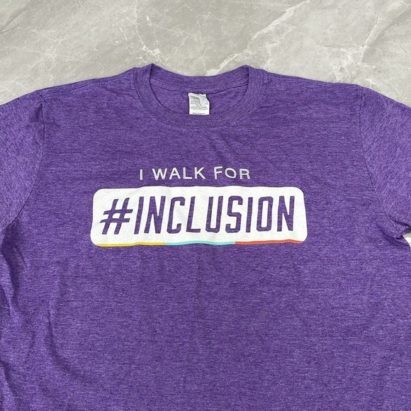 Unisex Gildan Best Buddies Friendship Walk Inclusion Short Sleeve Shirt Large - Picture 2 of 14